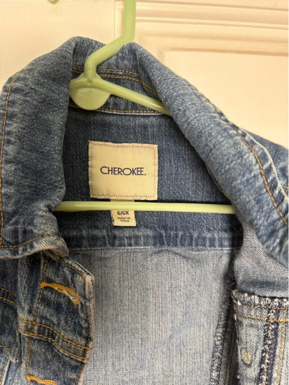 Girls Denim Vest Cherokee 6x